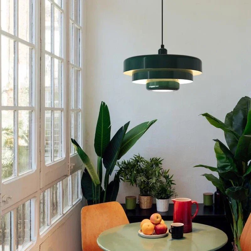 Hanglamp Retro met Drielaagse Ronde Kap