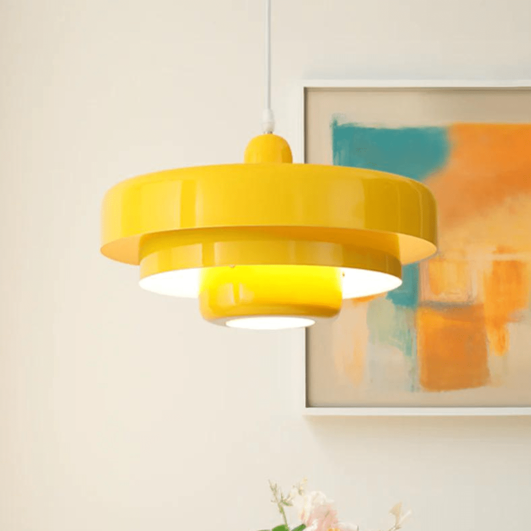 Hanglamp Retro met Drielaagse Ronde Kap