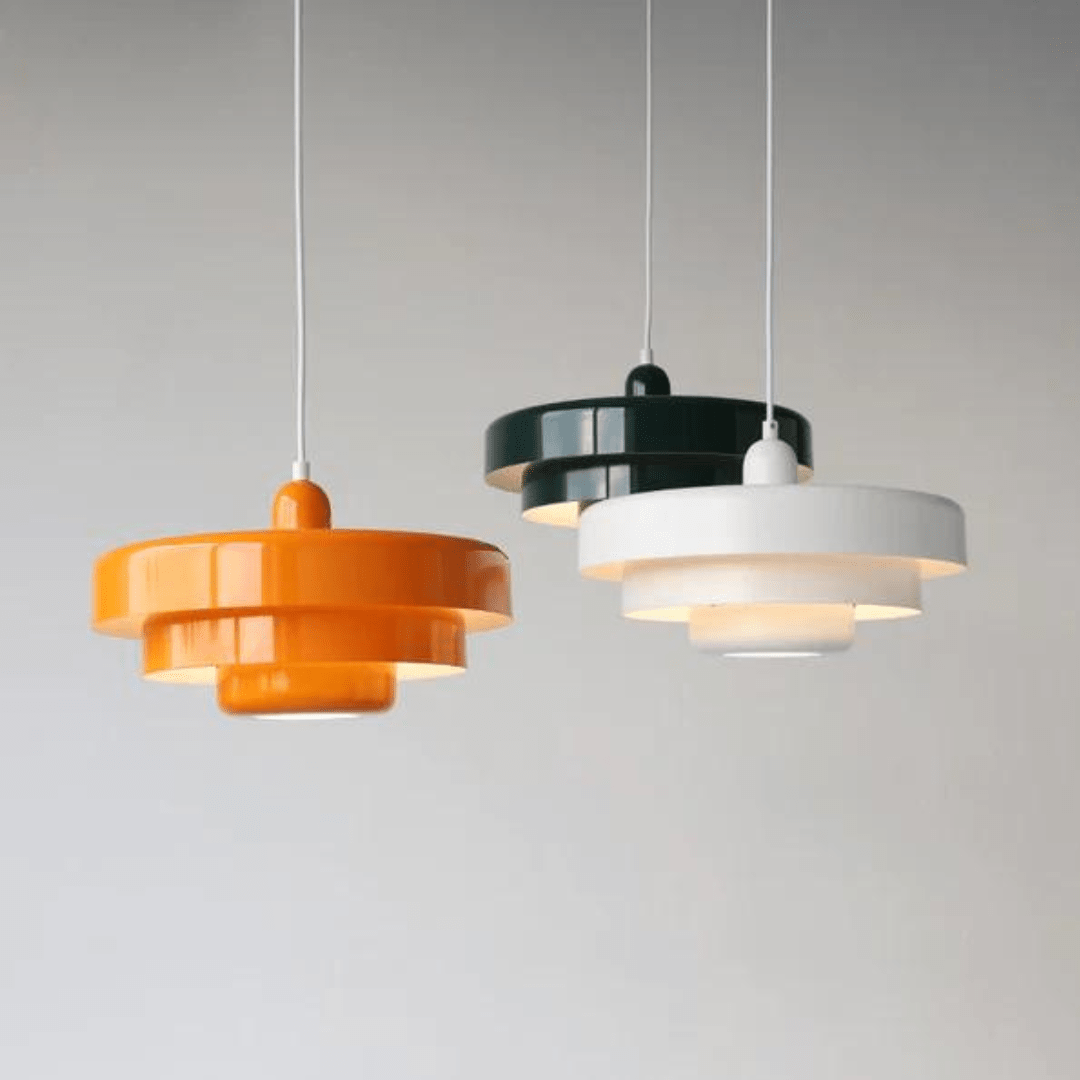 Hanglamp Retro met Drielaagse Ronde Kap