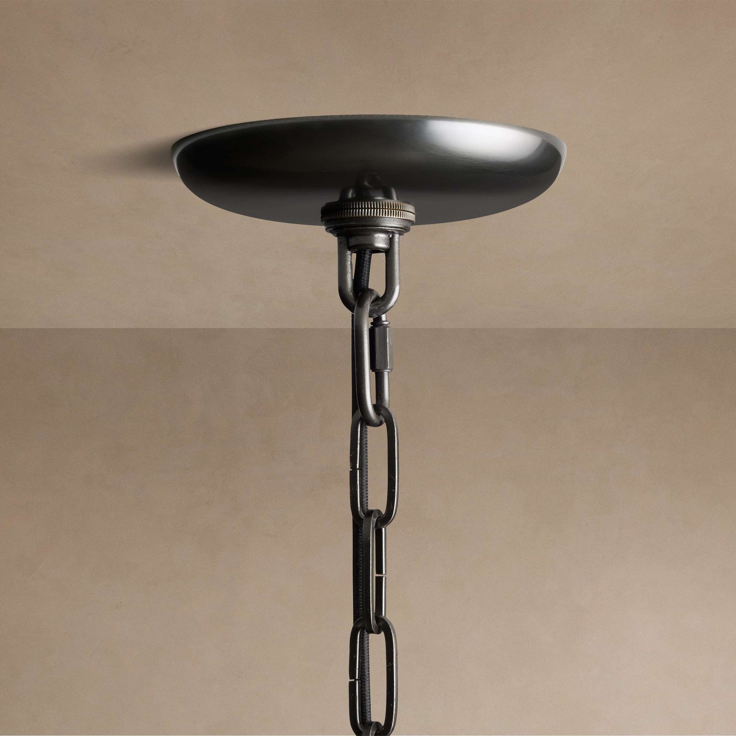 Hanglamp Retro met Gebogen Getextureerd Glas en Ketting