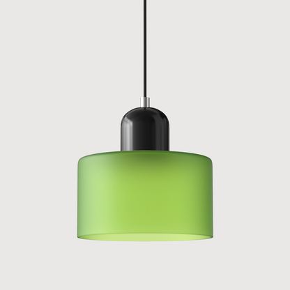 Hanglamp Retro met Glazen Cilinderkap en Verstelbare Ophoogte