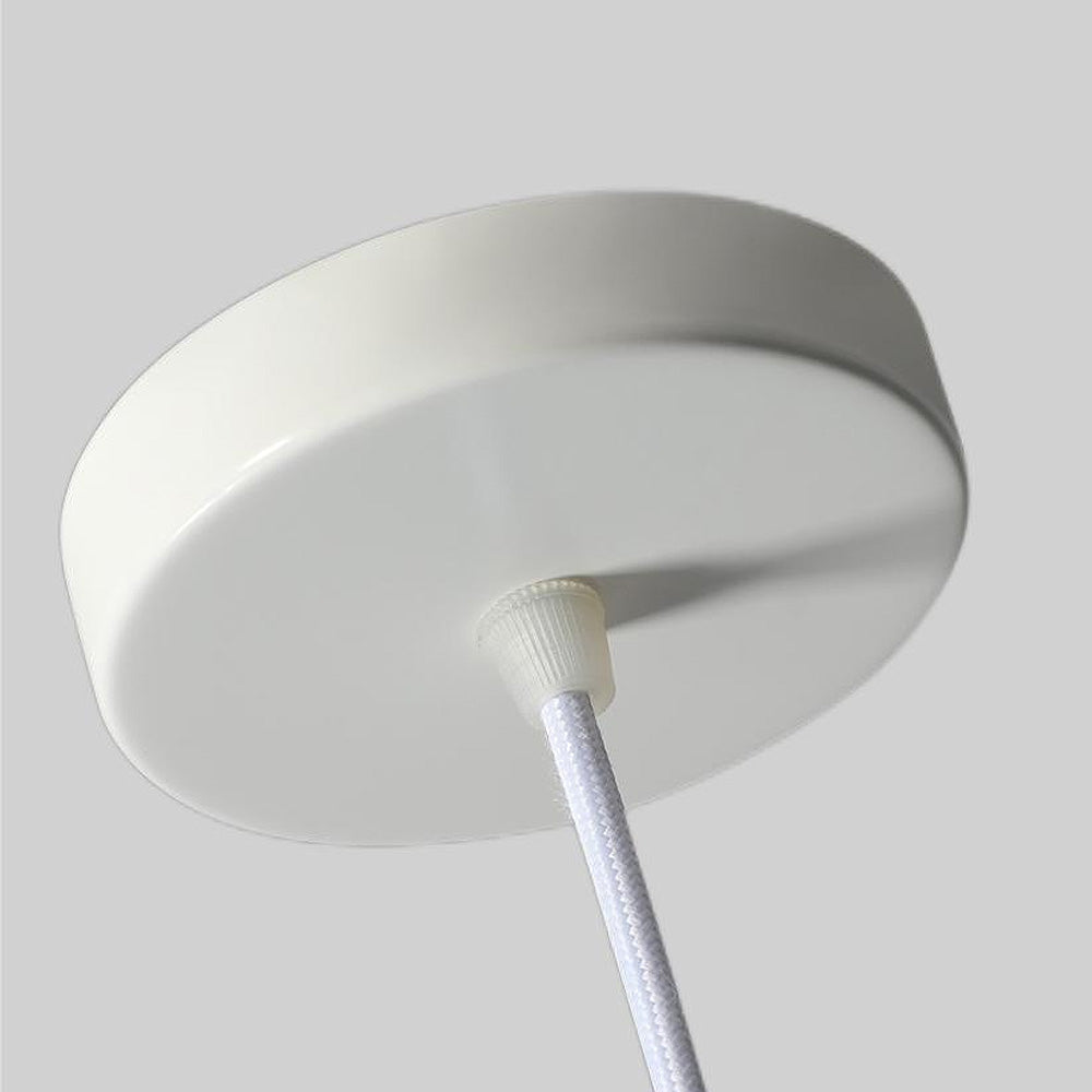 Hanglamp Retro met Glazen Kap en Ronde Bol Lichtbron