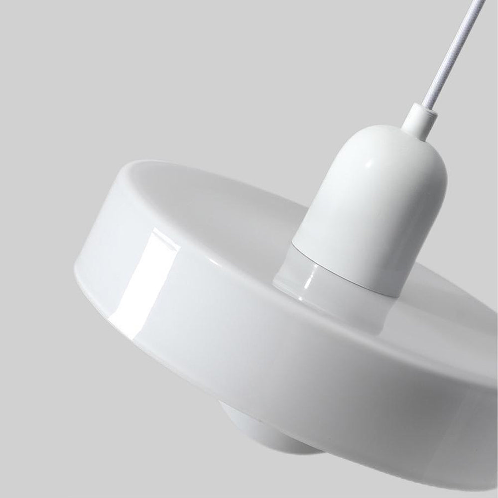 Hanglamp Retro met Glazen Kap en Ronde Bol Lichtbron