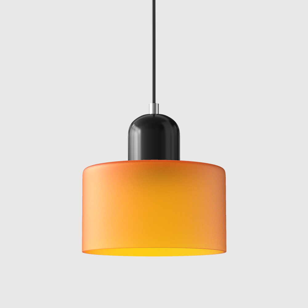 Hanglamp Retro met Glazen Kap en Verstelbare Kabellengte