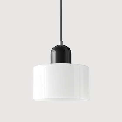 Hanglamp Retro met Glazen Kap en Verstelbare Kabellengte
