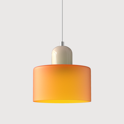 Hanglamp Retro met Glazen Kap en Verstelbare Kabellengte