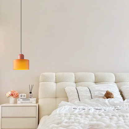 Hanglamp Retro met Glazen Kap en Verstelbare Kabellengte