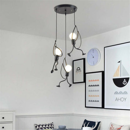 Hanglamp Retro met Poppenvormig Design en Verstelbare Hoogte
