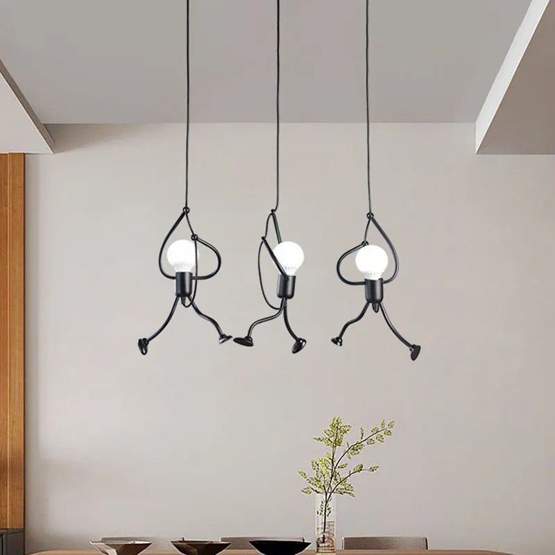 Hanglamp Retro met Poppenvormig Design en Verstelbare Hoogte