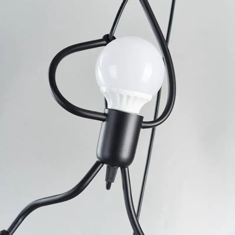 Hanglamp Retro met Poppenvormig Design en Verstelbare Hoogte