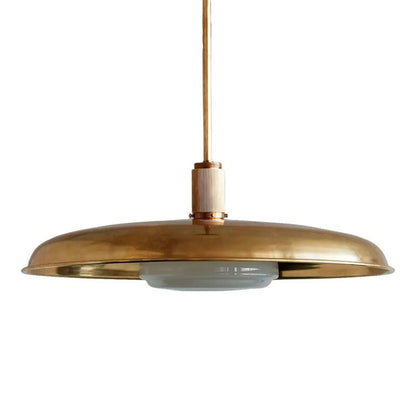 Hanglamp Retro met Ronde Schaal en Matglazen Diffuser