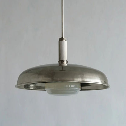 Hanglamp Retro met Ronde Schaal en Matglazen Diffuser