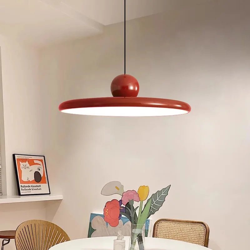 Hanglamp Retro met Schijfvorm en Bolvormige Decoratie
