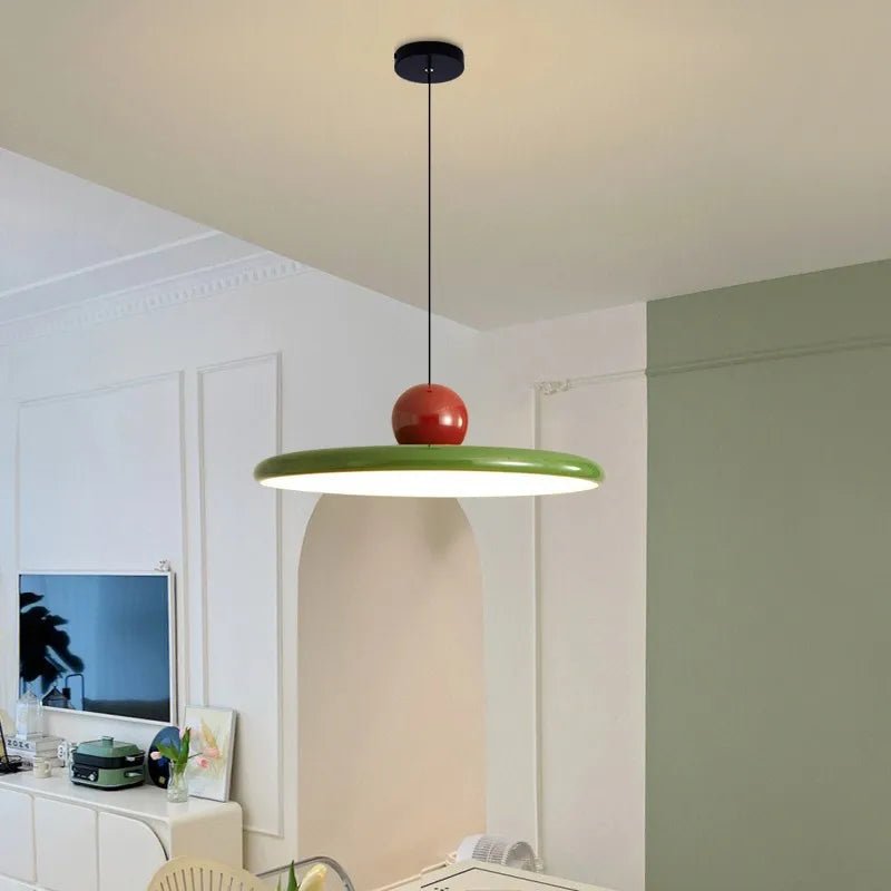 Hanglamp Retro met Schijfvorm en Bolvormige Decoratie