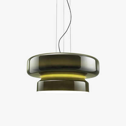 Hanglamp Retro met Tweelaagsig Glazen Kap en Verstelbare Hoogte