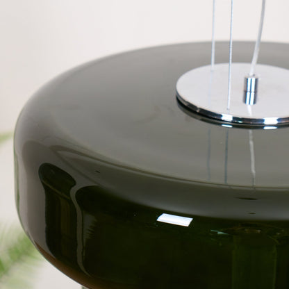 Hanglamp Retro met Tweelaagsig Glazen Kap en Verstelbare Hoogte