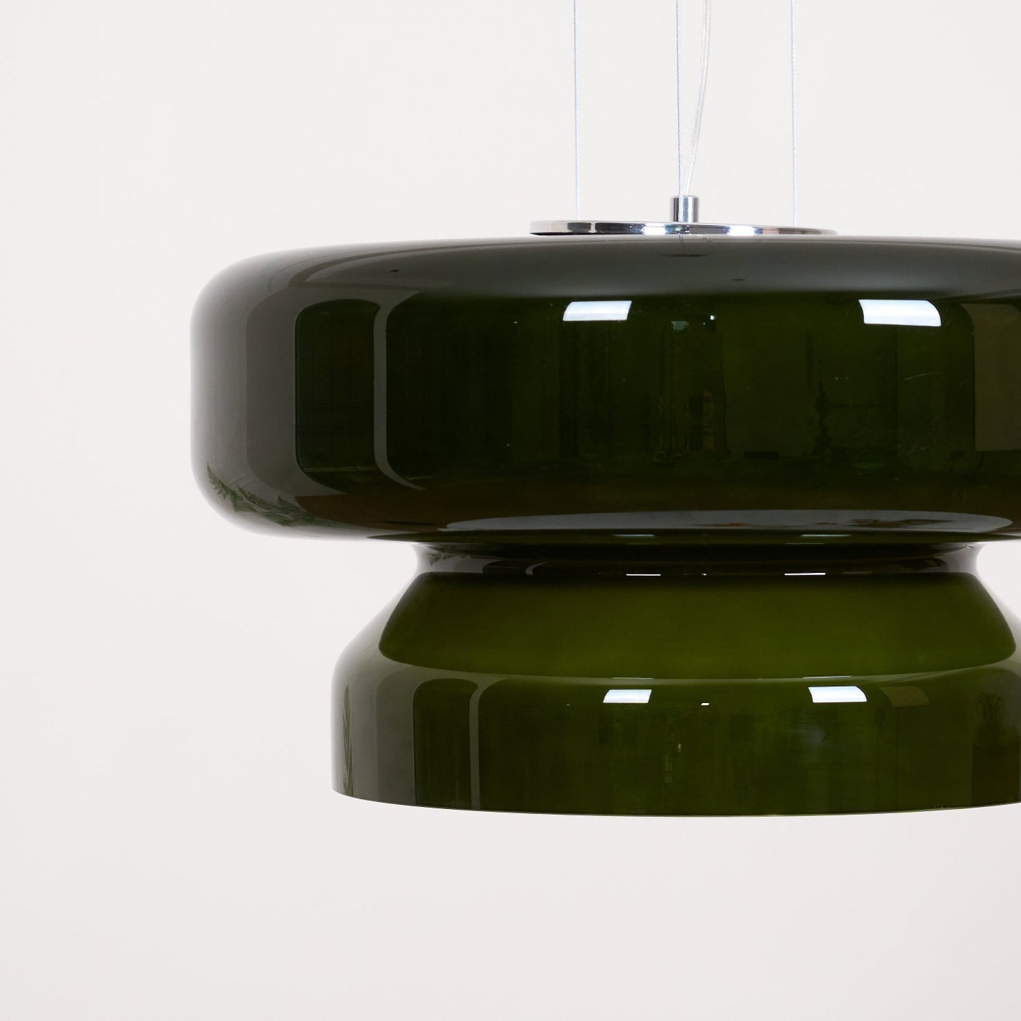 Hanglamp Retro met Tweelaagsig Glazen Kap en Verstelbare Hoogte