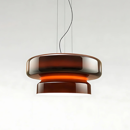 Hanglamp Retro met Tweelaagsig Glazen Kap en Verstelbare Hoogte