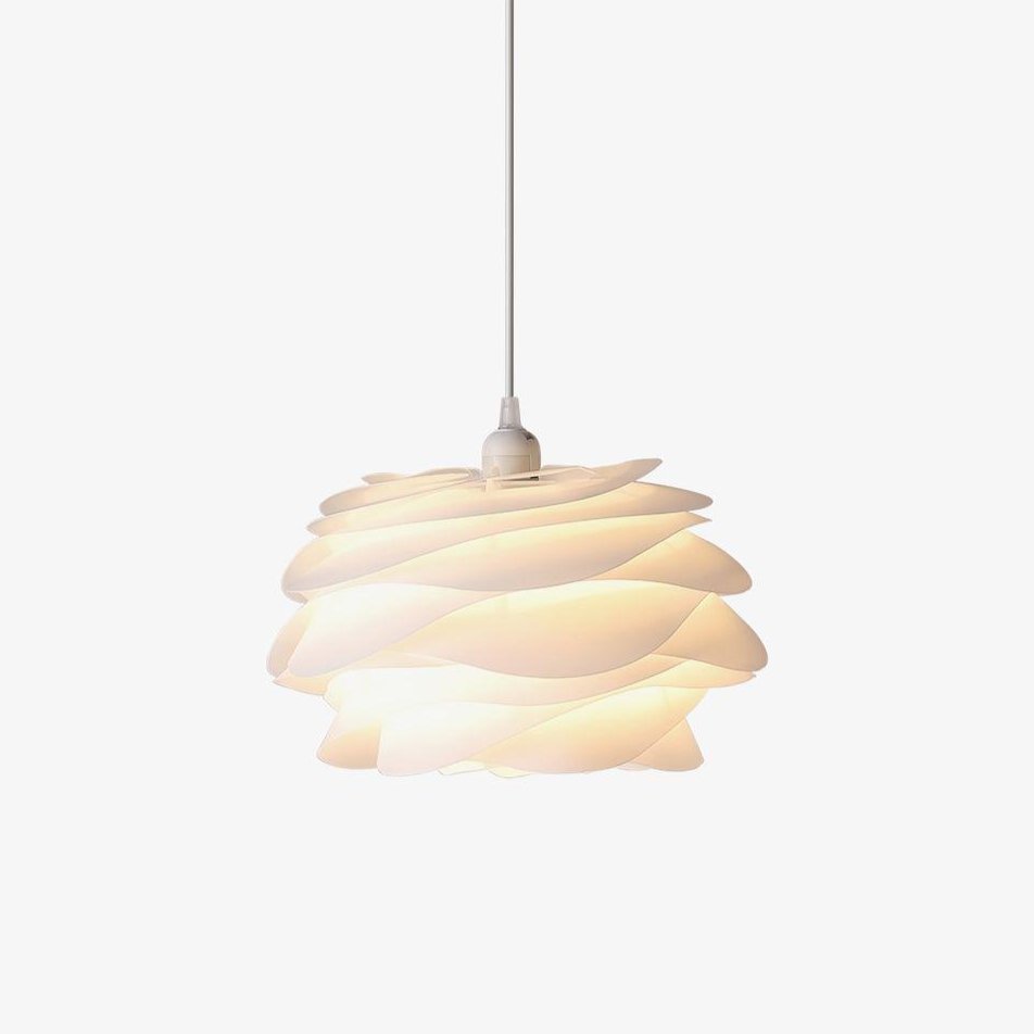 Hanglamp Scandinavisch met Bloemenkap van Gebogen Lamellen
