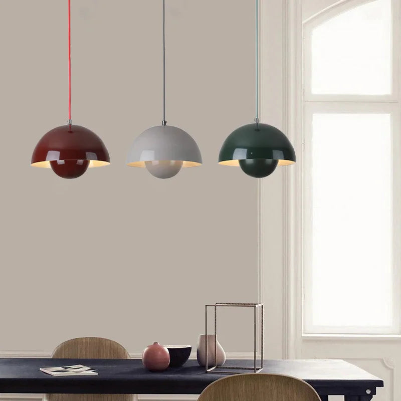 Hanglamp Scandinavisch met Bolvormige Kap en Verstelbaar Snoer