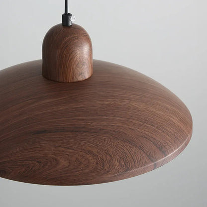 Hanglamp Scandinavisch met Brede Ronde Kap en Glazen Bol