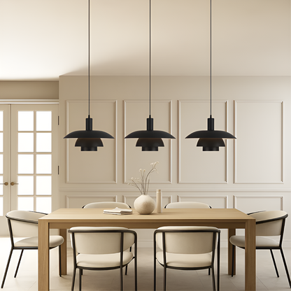 Hanglamp Scandinavisch met Gelaagde Kap en Ingebouwde LED Dimbaar