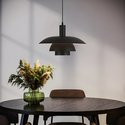 Hanglamp Scandinavisch met Gelaagde Kap en Ingebouwde LED Dimbaar