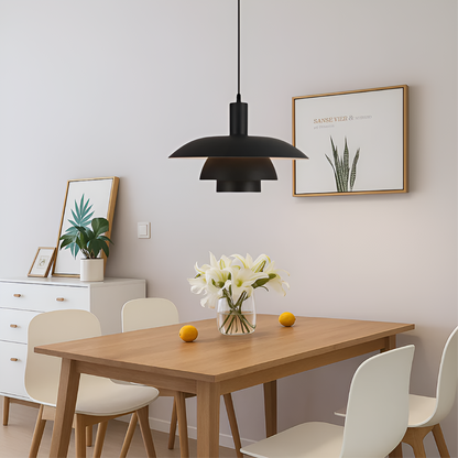 Hanglamp Scandinavisch met Gelaagde Kap en Ingebouwde LED Dimbaar