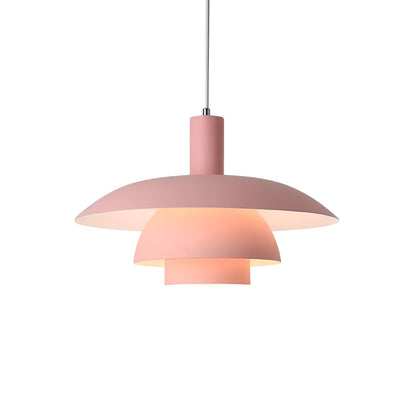 Hanglamp Scandinavisch met Gelaagde Kap en Ingebouwde LED Dimbaar