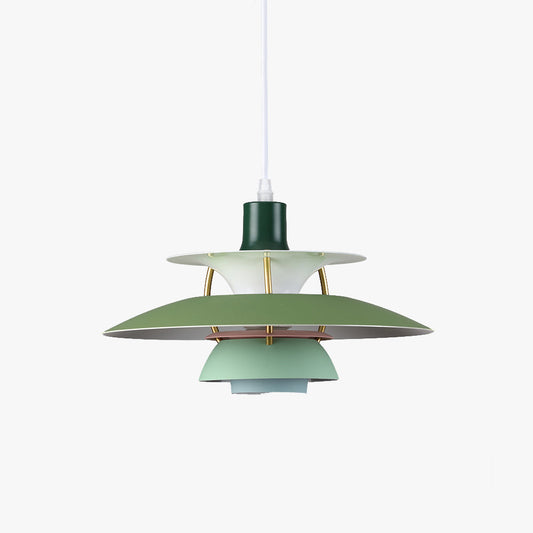 Hanglamp Scandinavisch met Gelaagde Kap en Verstelbaar Snoer