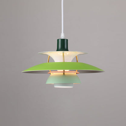 Hanglamp Scandinavisch met Gelaagde Kap en Verstelbaar Snoer