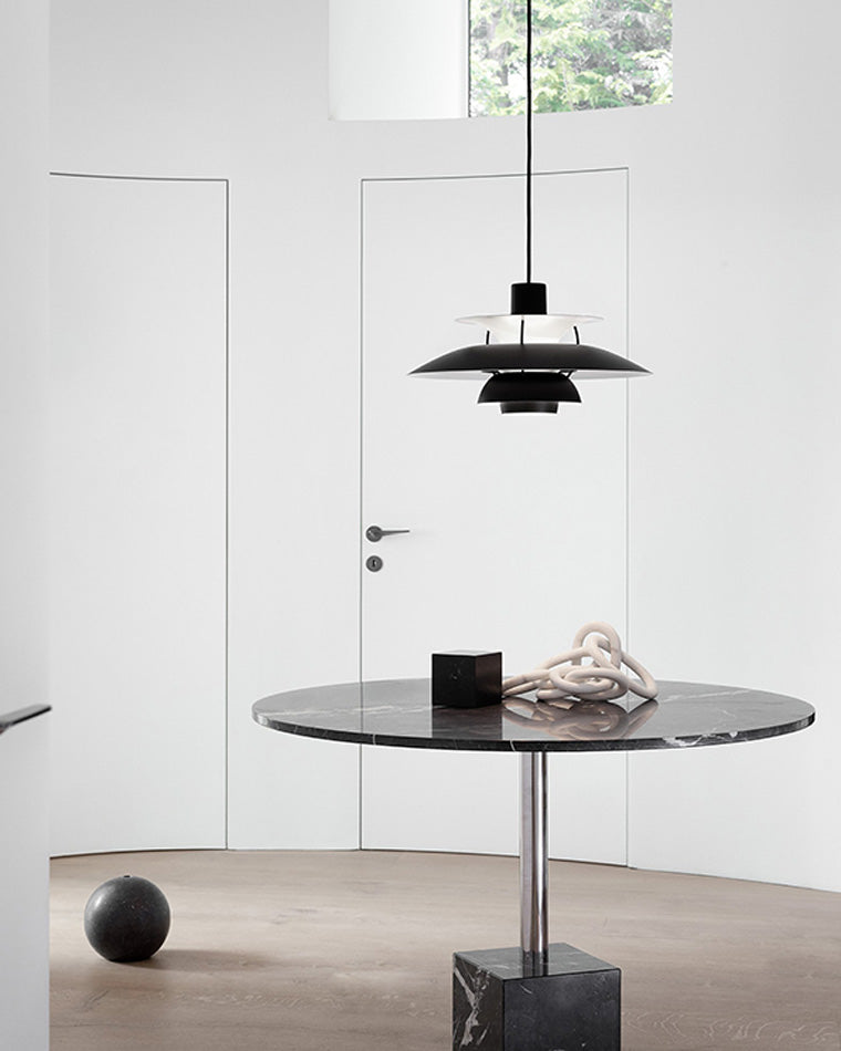 Hanglamp Scandinavisch met Gelaagde Kap en Verstelbare Hoogte