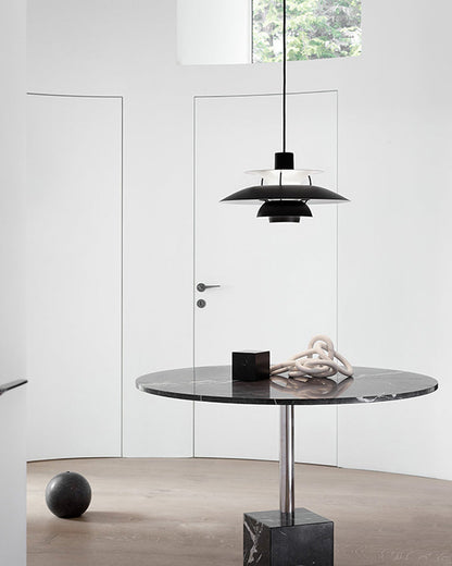 Hanglamp Scandinavisch met Gelaagde Kap en Verstelbare Hoogte