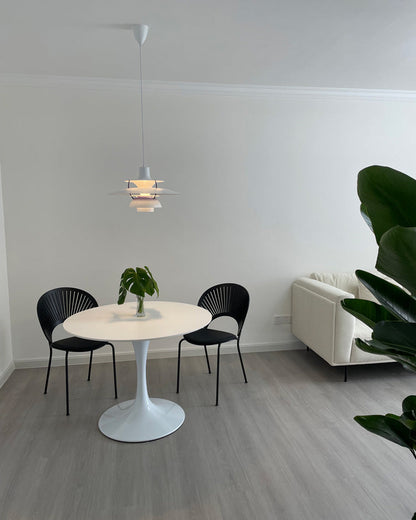 Hanglamp Scandinavisch met Gelaagde Kap en Verstelbare Hoogte