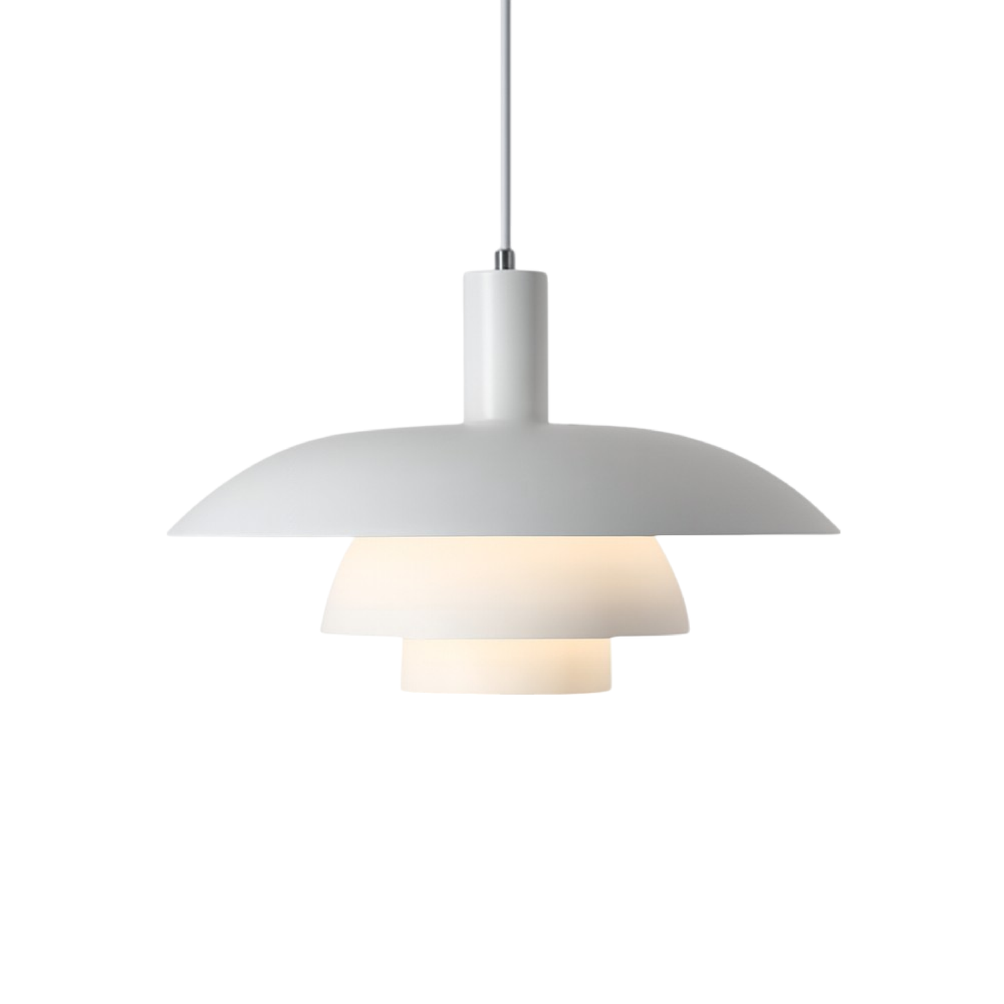 Hanglamp Scandinavisch met Gelaagde Kap en Verstelbare Hoogte