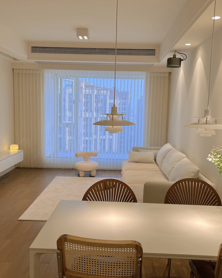 Hanglamp Scandinavisch met Gelaagde Kap en Verstelbare Hoogte