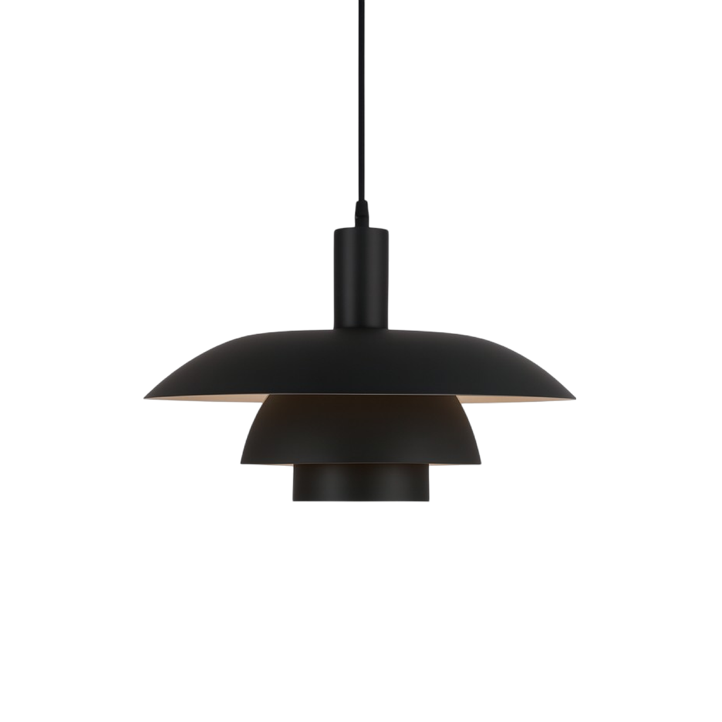 Hanglamp Scandinavisch met Gelaagde Kap en Verstelbare Hoogte