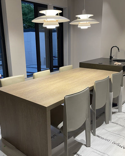 Hanglamp Scandinavisch met Gelaagde Kap en Verstelbare Hoogte