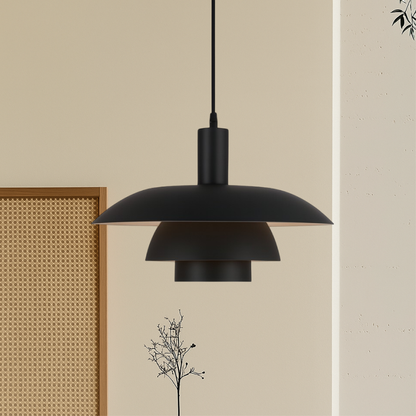 Hanglamp Scandinavisch met Gelaagde Kap en Verstelbare Hoogte