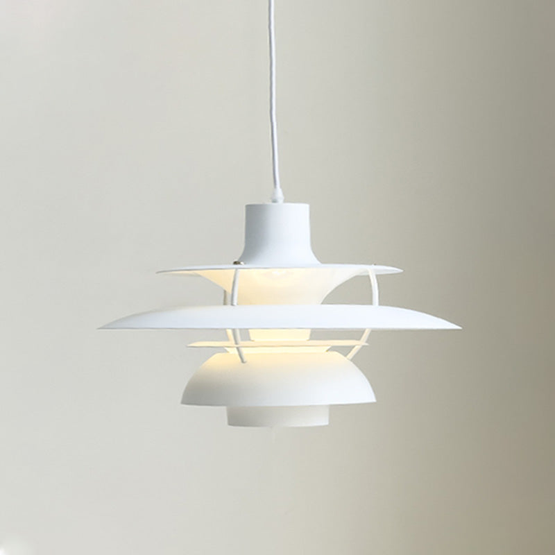 Hanglamp Scandinavisch met Gelaagde Kap en Verstelbare Hoogte