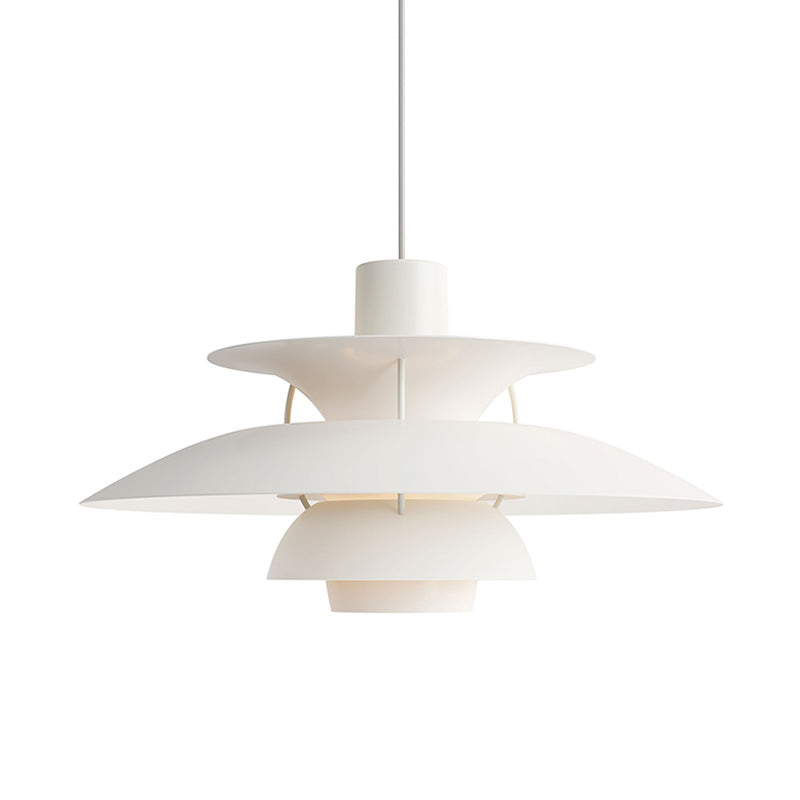 Hanglamp Scandinavisch met Gelaagde Kap en Verstelbare Hoogte