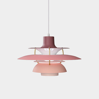 Hanglamp Scandinavisch met Gelaagde Kap en Verstelbare Hoogte