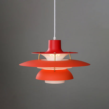Hanglamp Scandinavisch met Gelaagde Kap en Verstelbare Hoogte