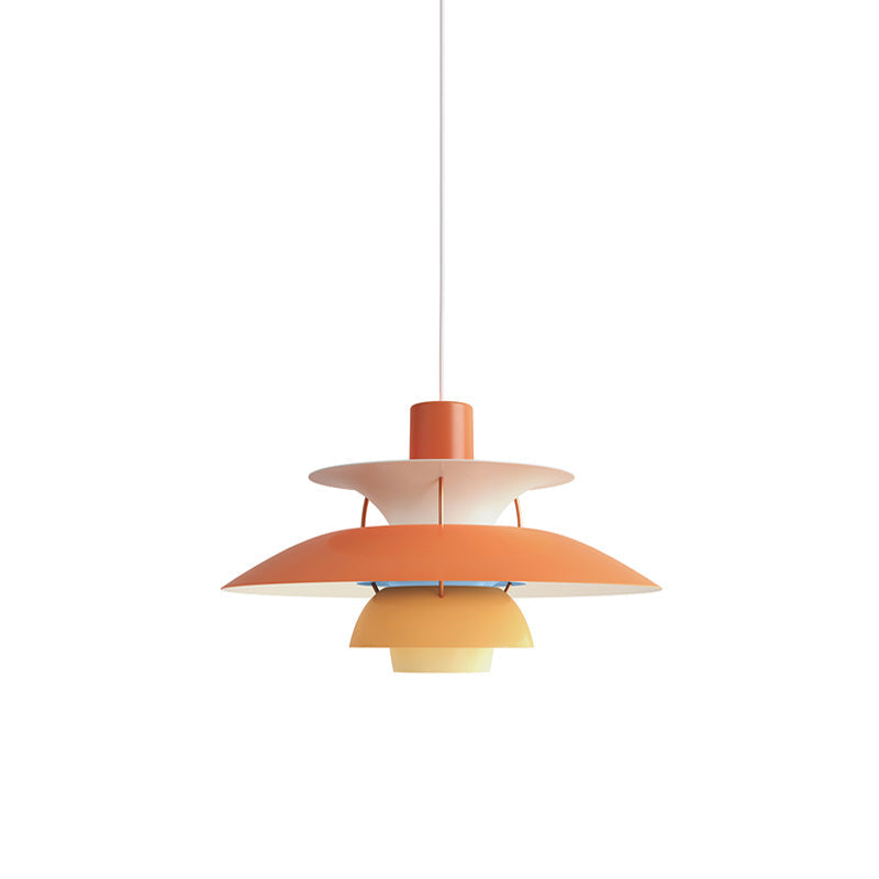 Hanglamp Scandinavisch met Gelaagde Kap en Verstelbare Hoogte
