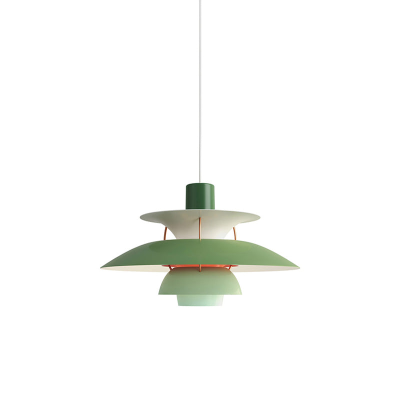 Hanglamp Scandinavisch met Gelaagde Kap en Verstelbare Hoogte