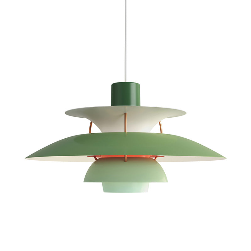 Hanglamp Scandinavisch met Gelaagde Kap en Verstelbare Hoogte