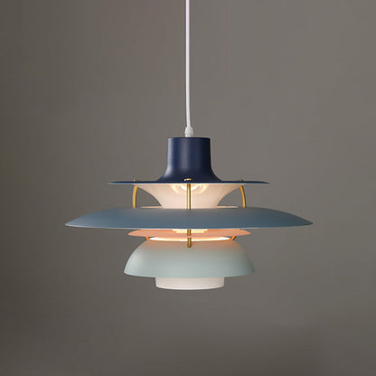 Hanglamp Scandinavisch met Gelaagde Kap en Verstelbare Hoogte