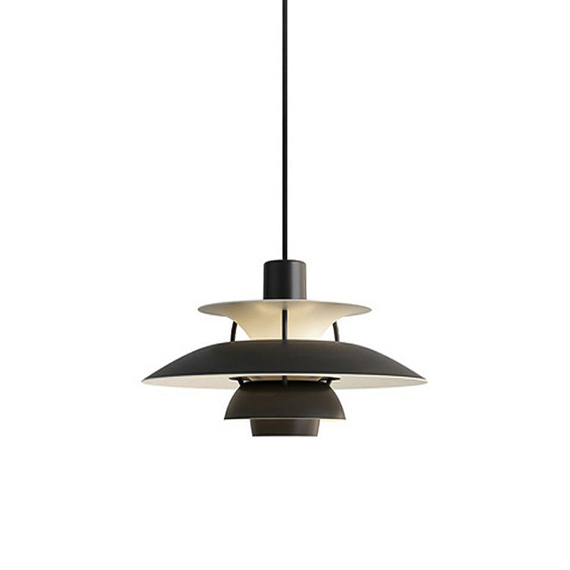 Hanglamp Scandinavisch met Gelaagde Kap en Verstelbare Hoogte