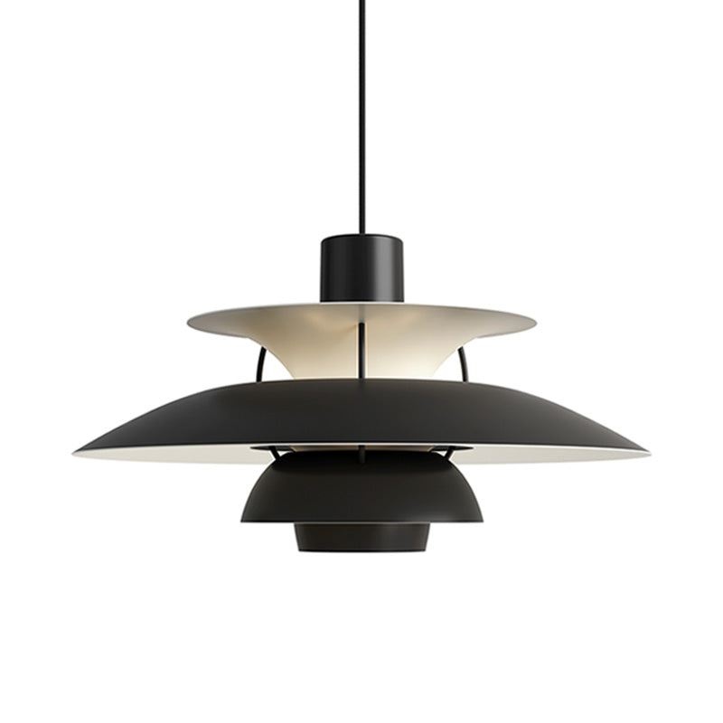 Hanglamp Scandinavisch met Gelaagde Kap en Verstelbare Hoogte