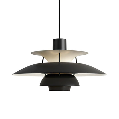 Hanglamp Scandinavisch met Gelaagde Kap en Verstelbare Hoogte